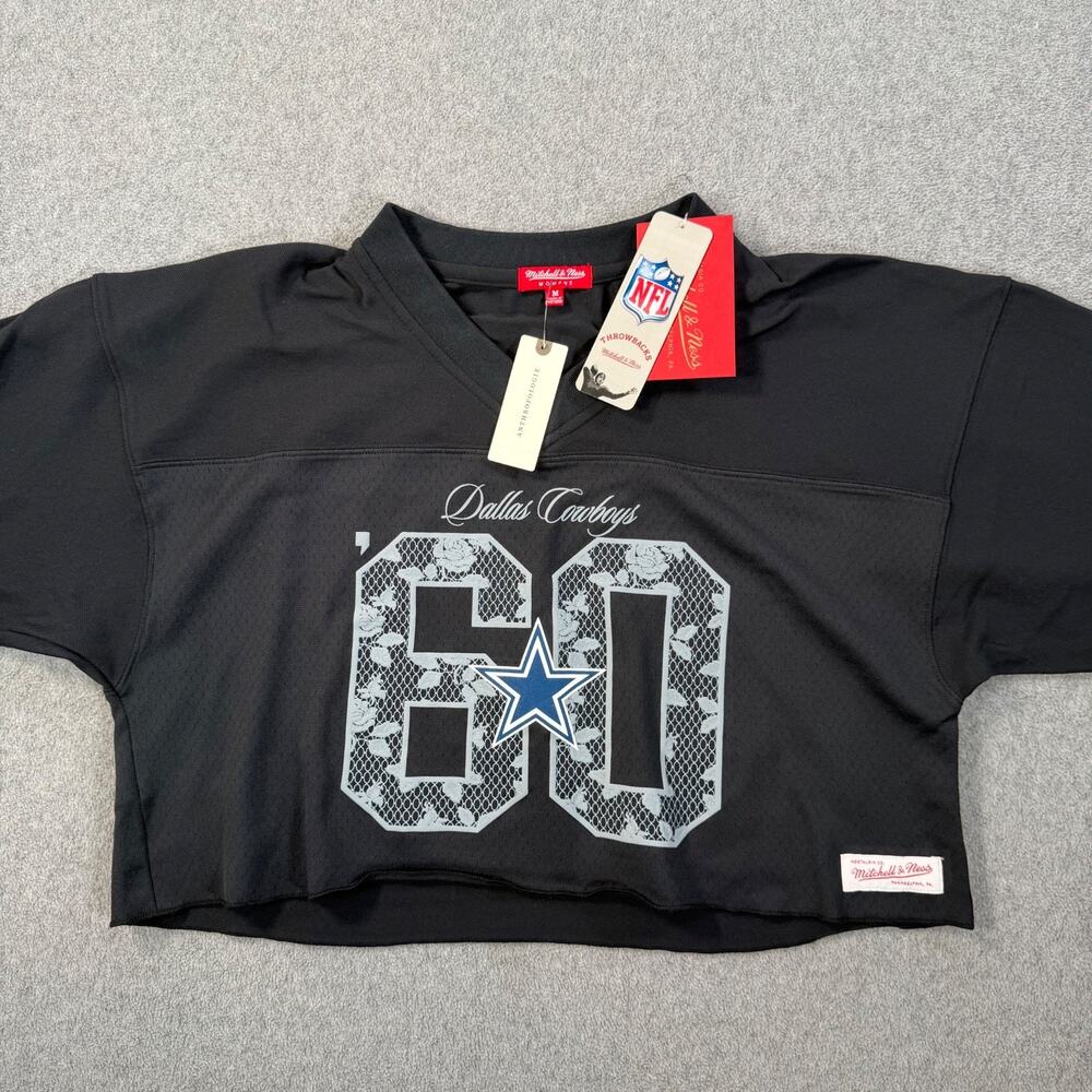 Mitchell & Ness NFL Cropped Jersey Dallas Cowboys Anthropologie Women Medium New
